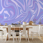 Purple Abstract Wall Mural Transforming Spaces