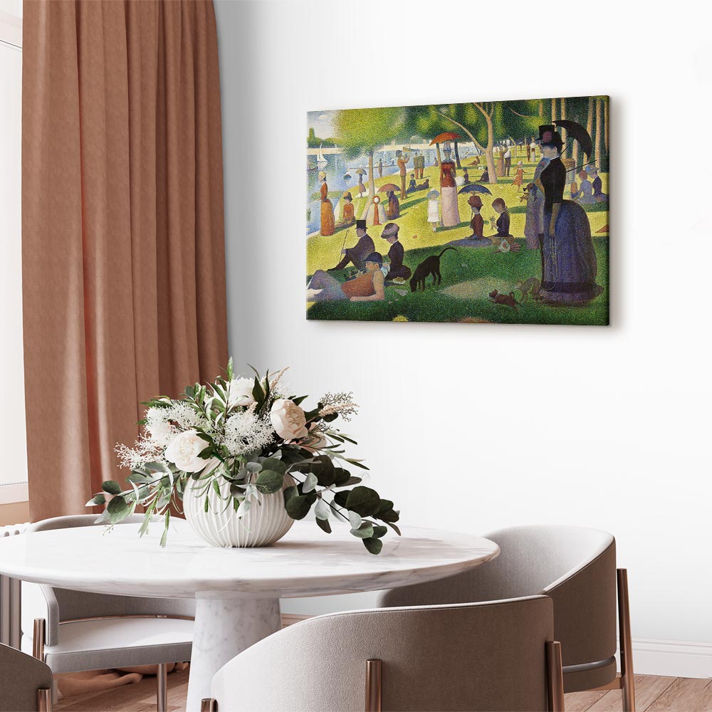 La Grande Jatte Pointillism Classic Canvas Print