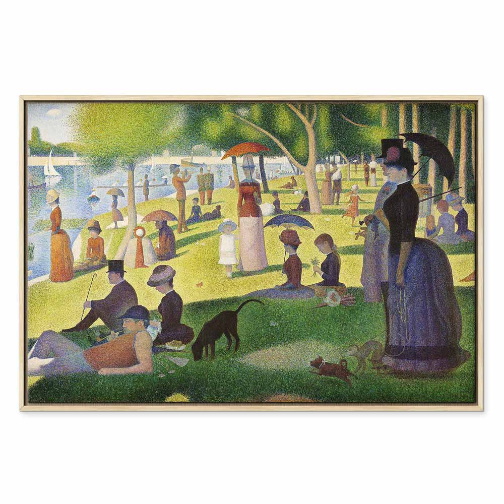 La Grande Jatte Pointillism Classic Canvas Print