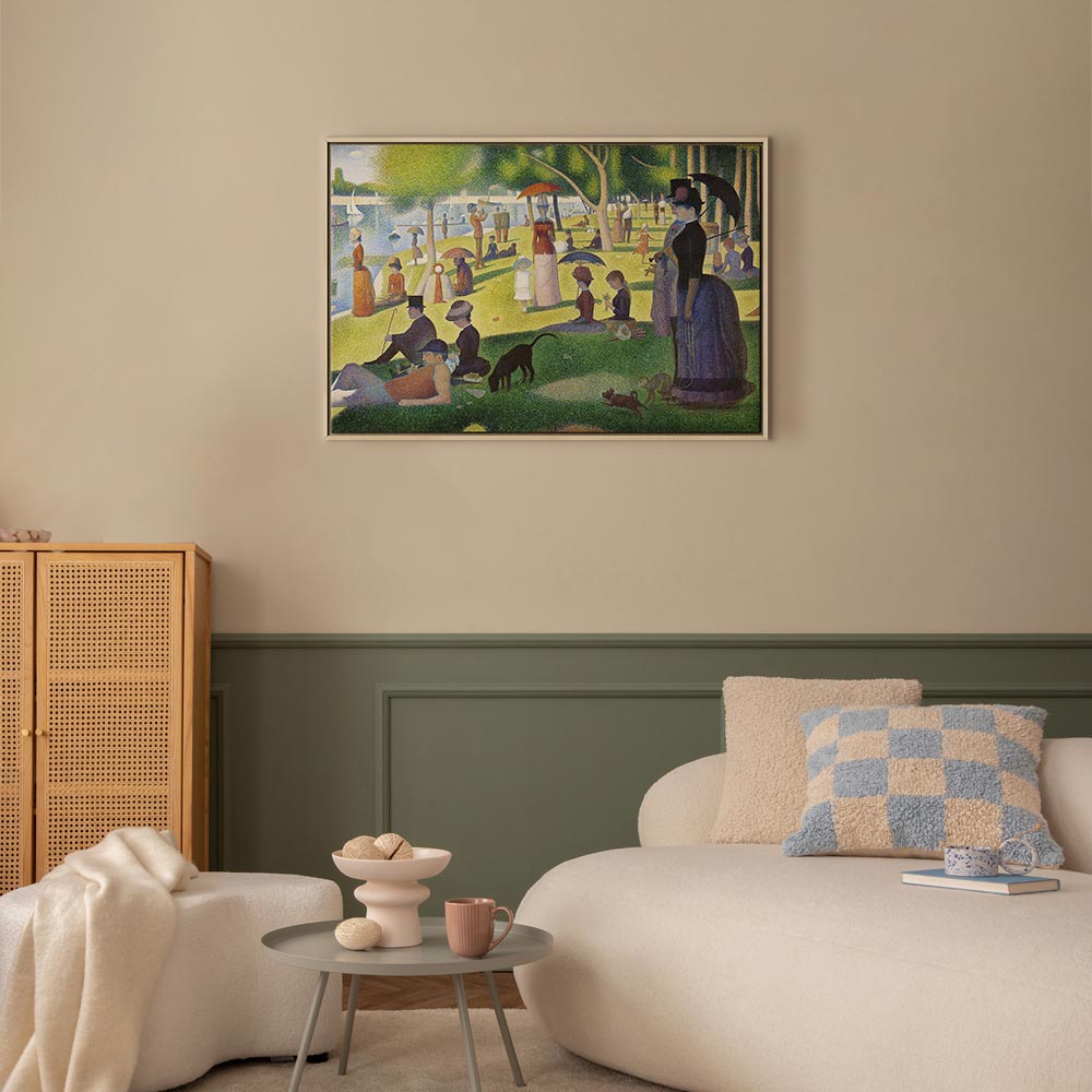 La Grande Jatte Pointillism Classic Canvas Print