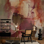 Spring Watercolor Abstract Wall Mural