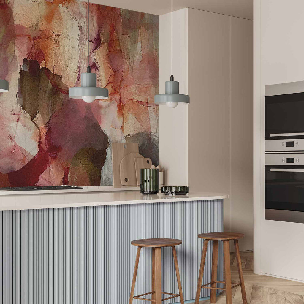 Spring Watercolor Abstract Wall Mural