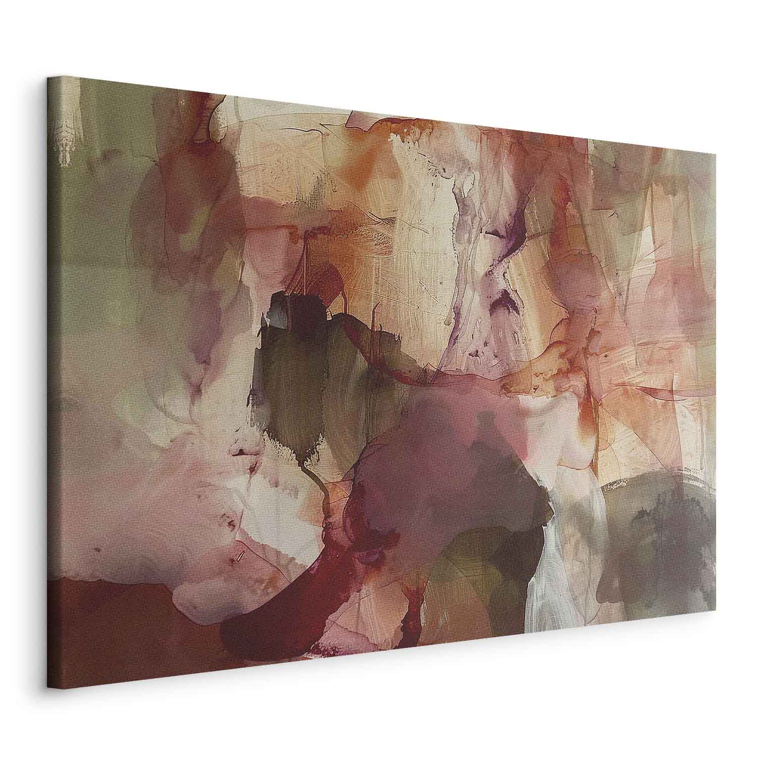 Abstract Spring Watercolor Composition Canvas Print