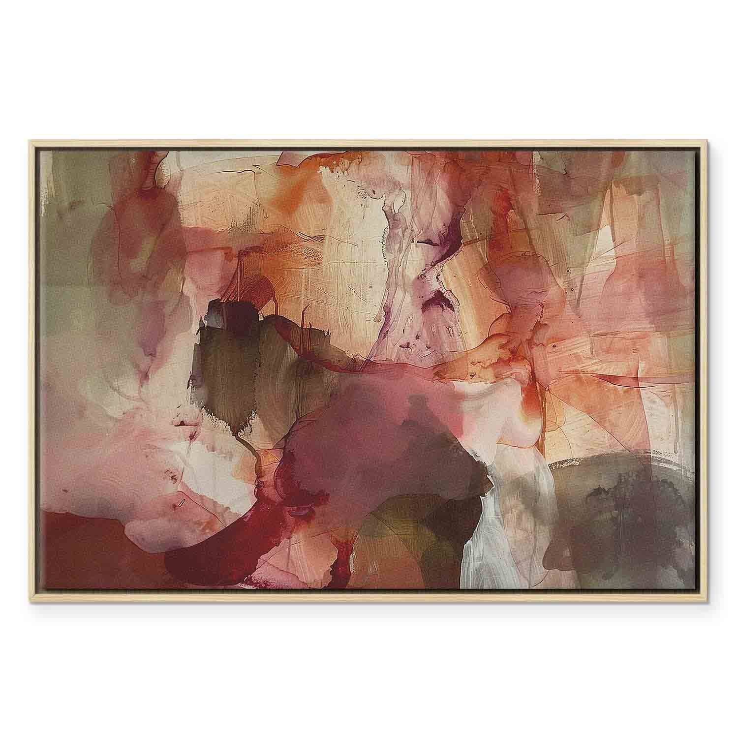 Abstract Spring Watercolor Composition Canvas Print