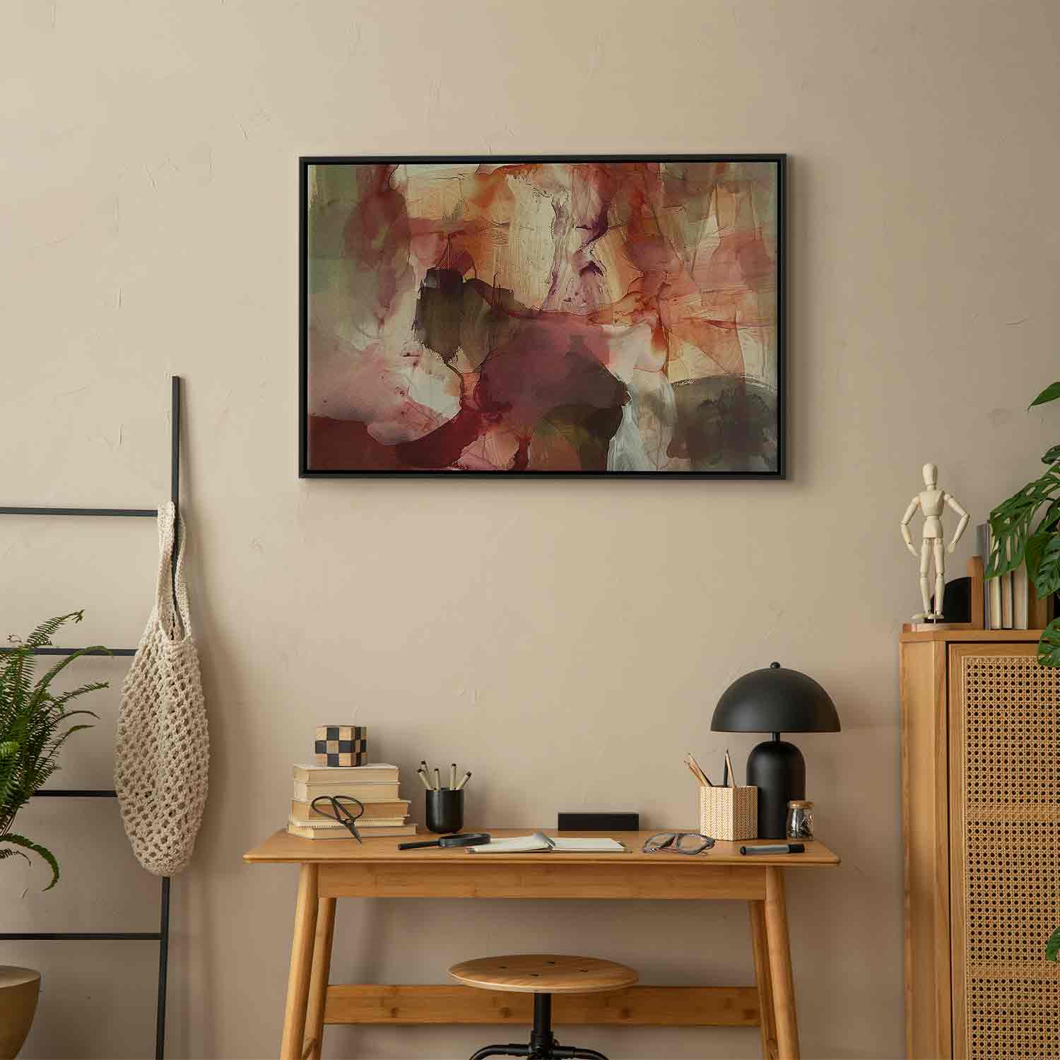 Abstract Spring Watercolor Composition Canvas Print