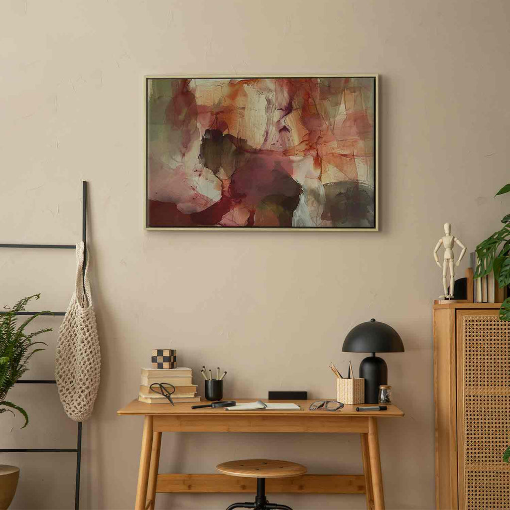 Abstract Spring Watercolor Composition Canvas Print