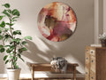 Abstract Spring Watercolor Round Canvas Print