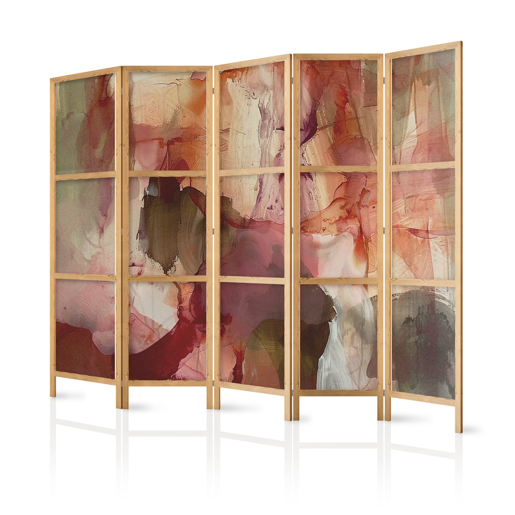 Japanese Room Divider with Beautiful Abstract Design
