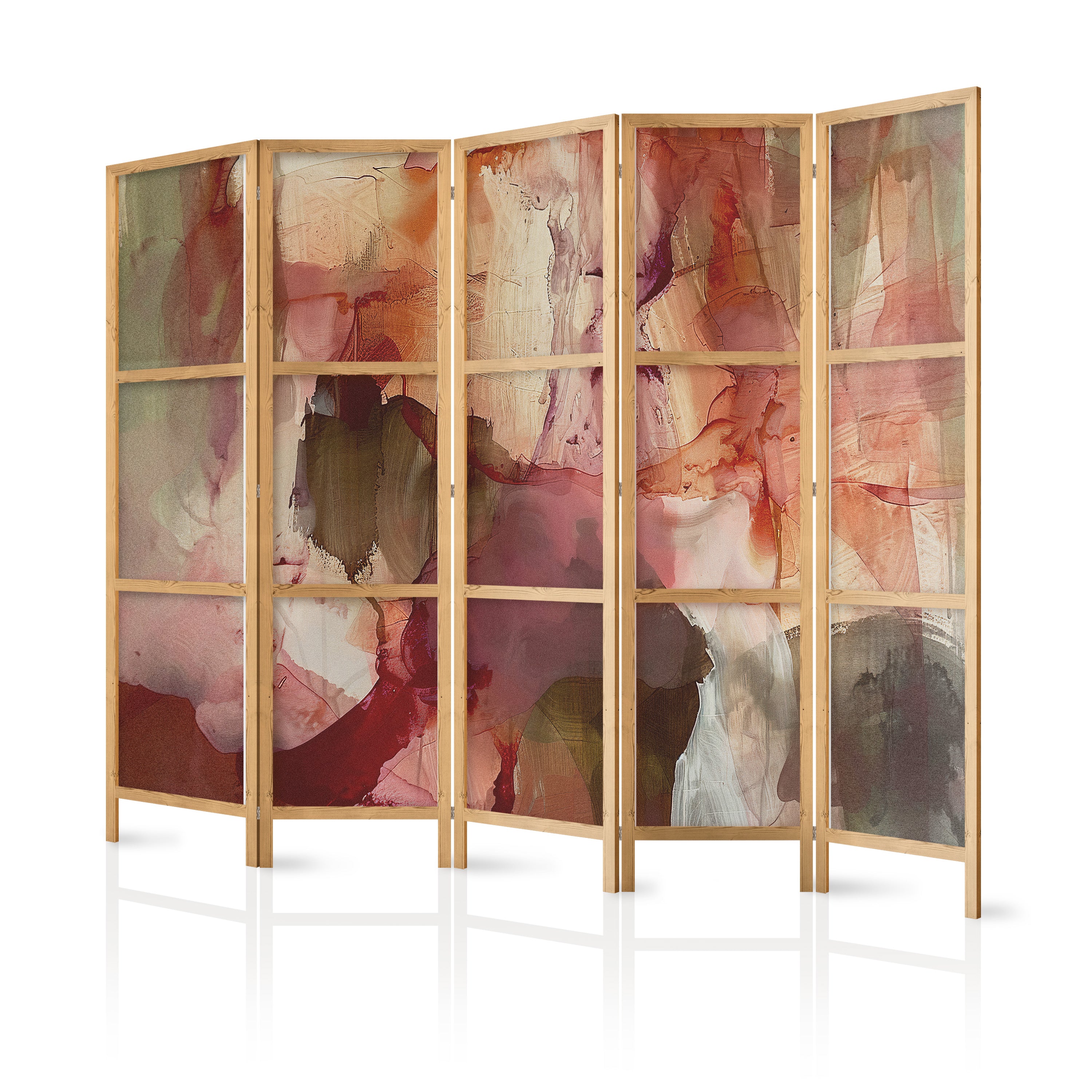Japanese Room Divider with Beautiful Abstract Design