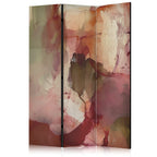 Stylish Room Divider with Artistic Watercolor Design