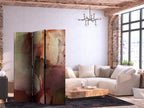 Stylish Room Divider with Artistic Watercolor Design