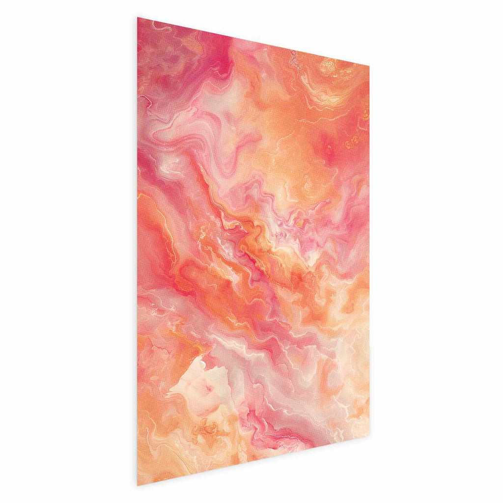 Fiery Abstract Shapes Multicolor Posters