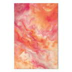 Fiery Abstract Shapes Multicolor Canvas Print