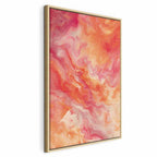 Vibrant Canvas Print with Fiery and Pink Colors