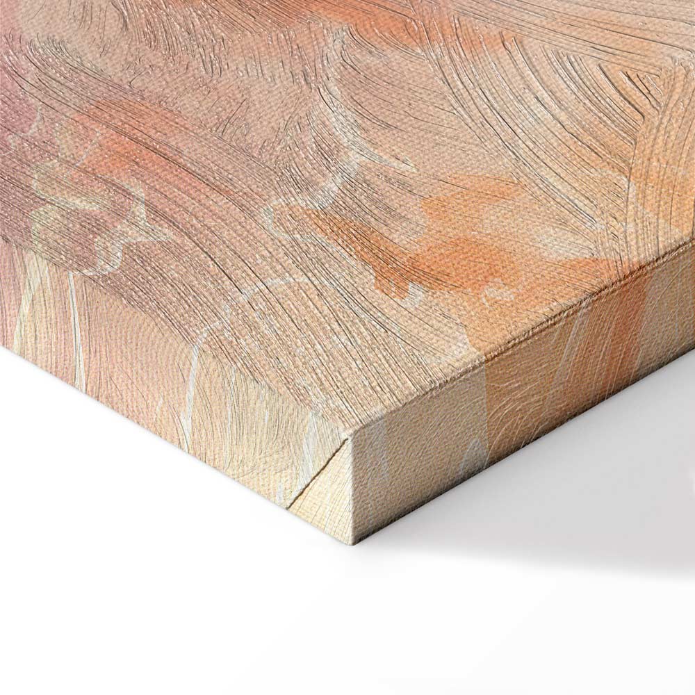 Fiery Abstract Shapes Multicolor Canvas Print