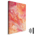 Fiery Abstract Shapes Multicolor Canvas Print