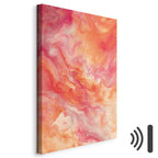 Fiery Abstract Shapes Multicolor Canvas Print