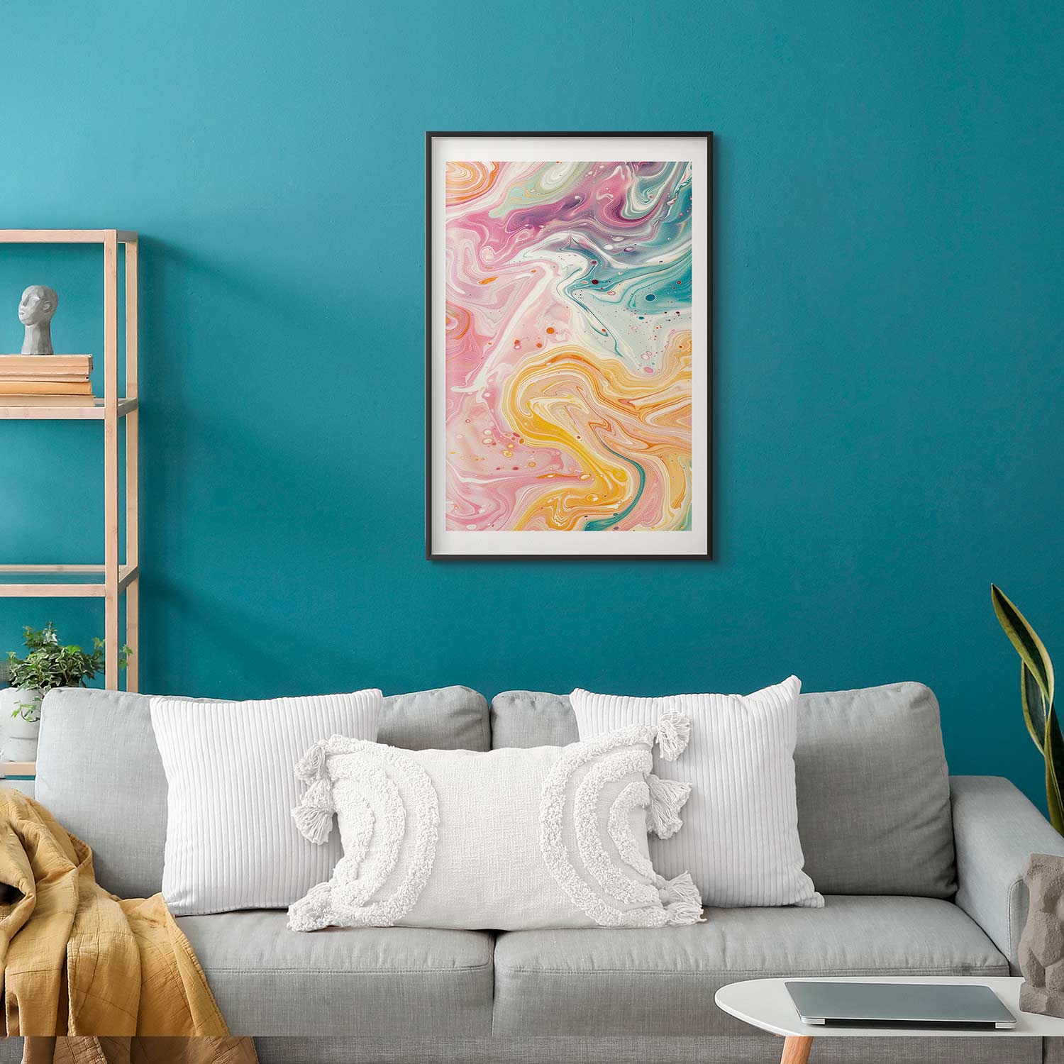Abstract Colorful Chaos Contemporary Poster