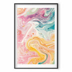 Abstract Colorful Chaos Contemporary Poster