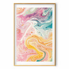 Abstract Colorful Chaos Contemporary Poster