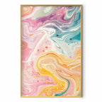 Abstract Colorful Chaos Contemporary Poster
