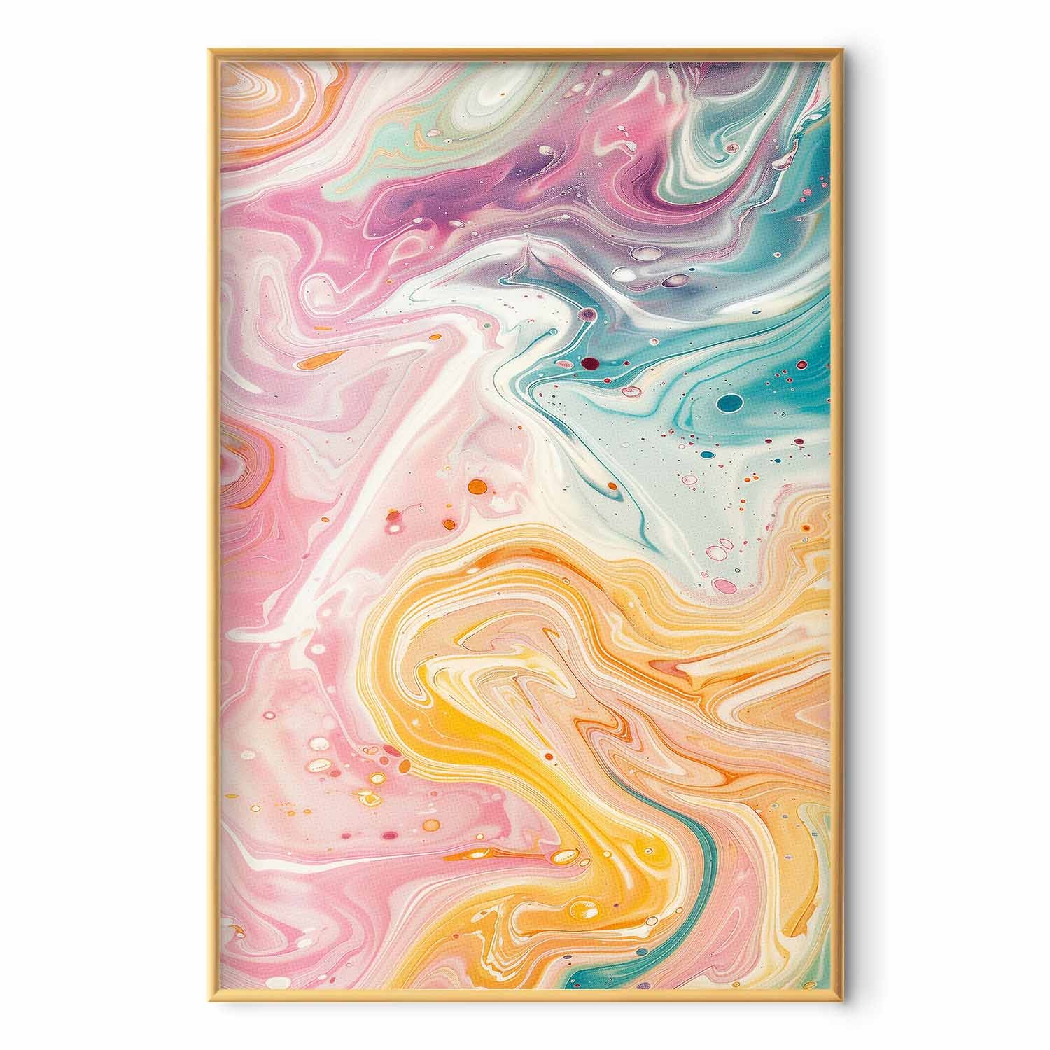 Abstract Colorful Chaos Contemporary Poster