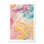 Abstract Colorful Chaos Contemporary Poster
