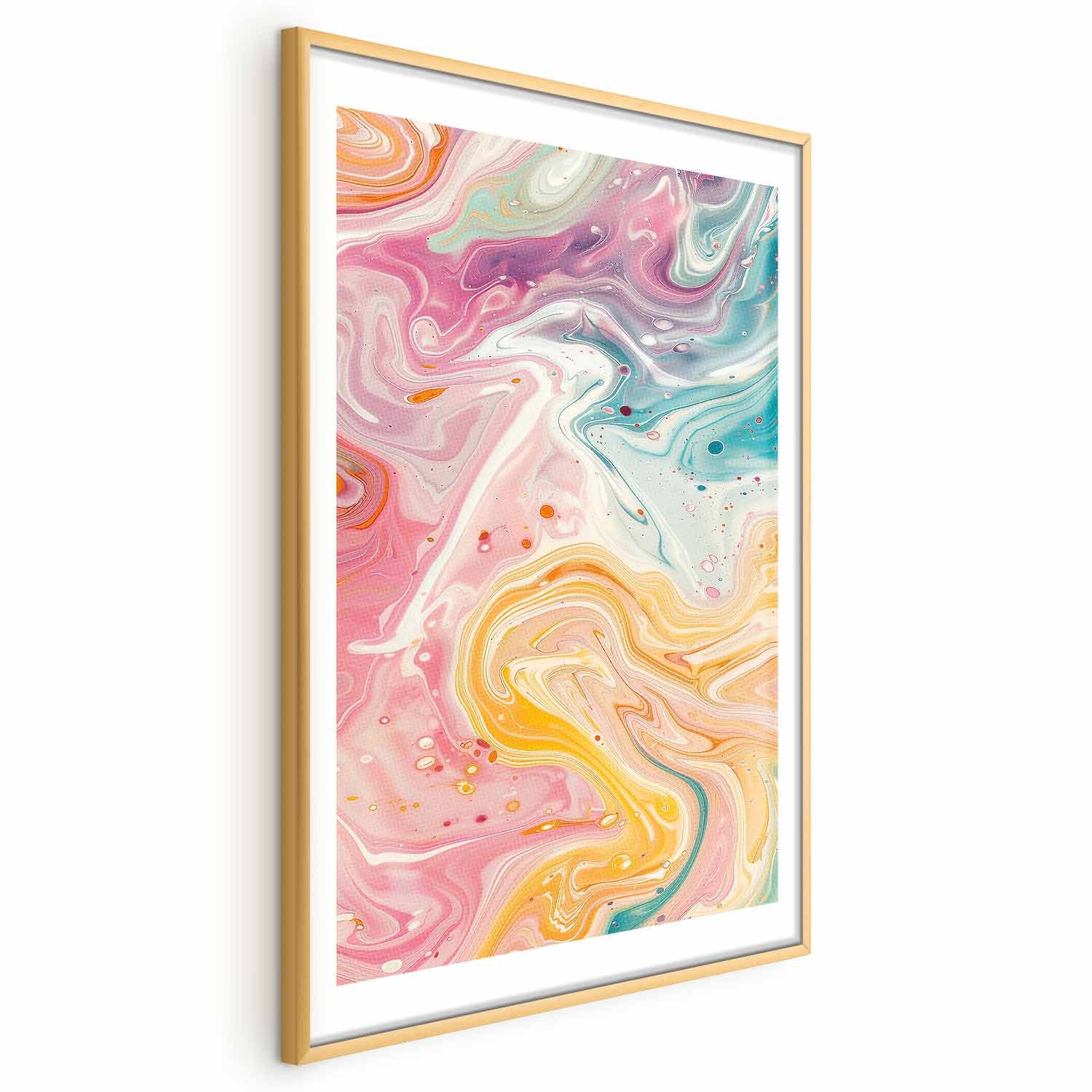 Abstract Colorful Chaos Contemporary Poster