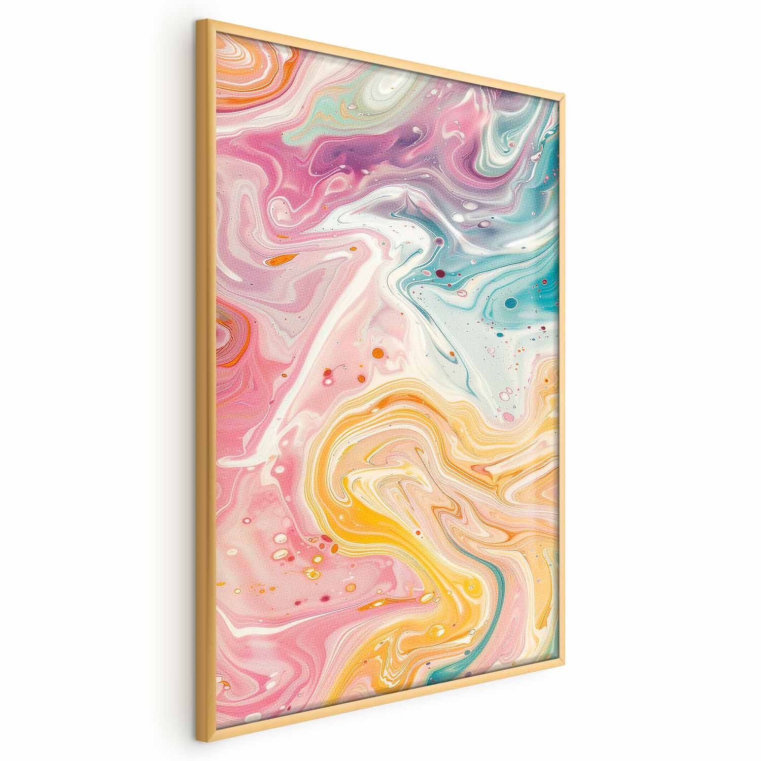 Abstract Colorful Chaos Contemporary Poster
