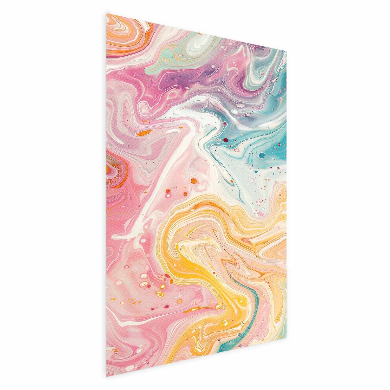Abstract Colorful Chaos Contemporary Poster