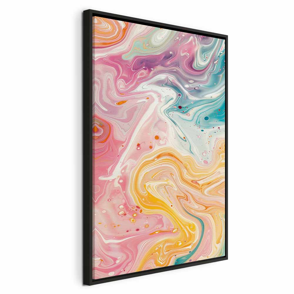 Stunning Canvas Print Featuring Colorful Dynamic Shapes