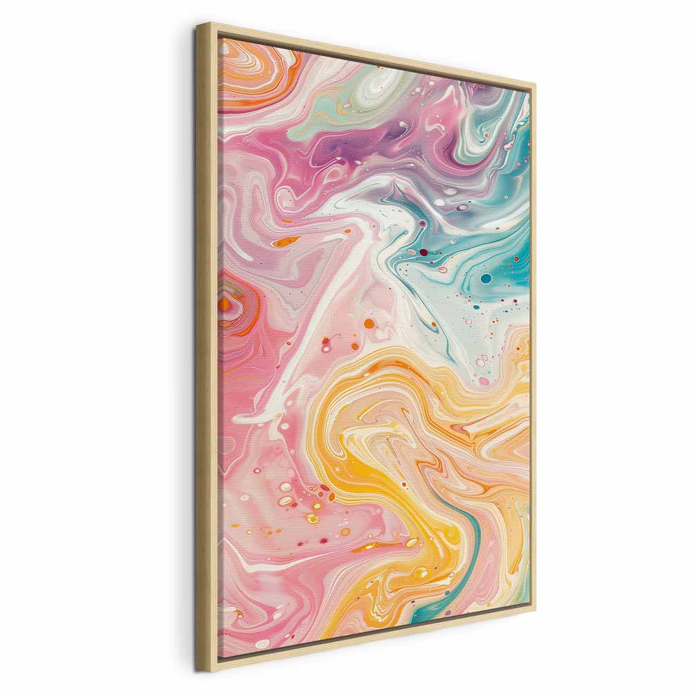 Stunning Canvas Print Featuring Colorful Dynamic Shapes