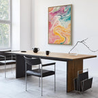 Stunning Canvas Print Featuring Colorful Dynamic Shapes