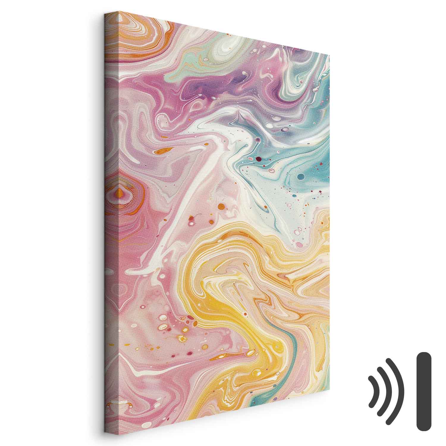 Colorful Abstract Shapes Multicolor Canvas Print