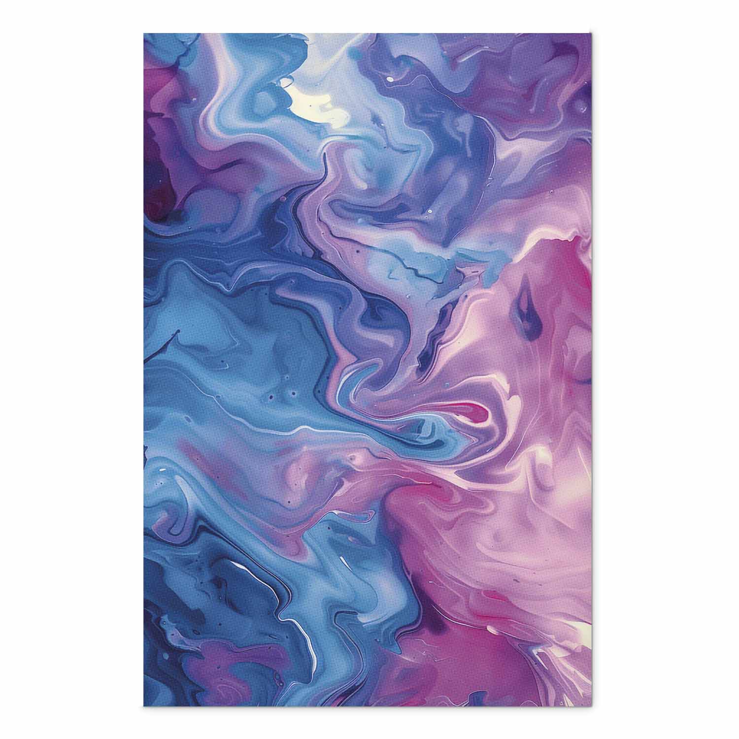 Abstract Blue Purple Wave Poster