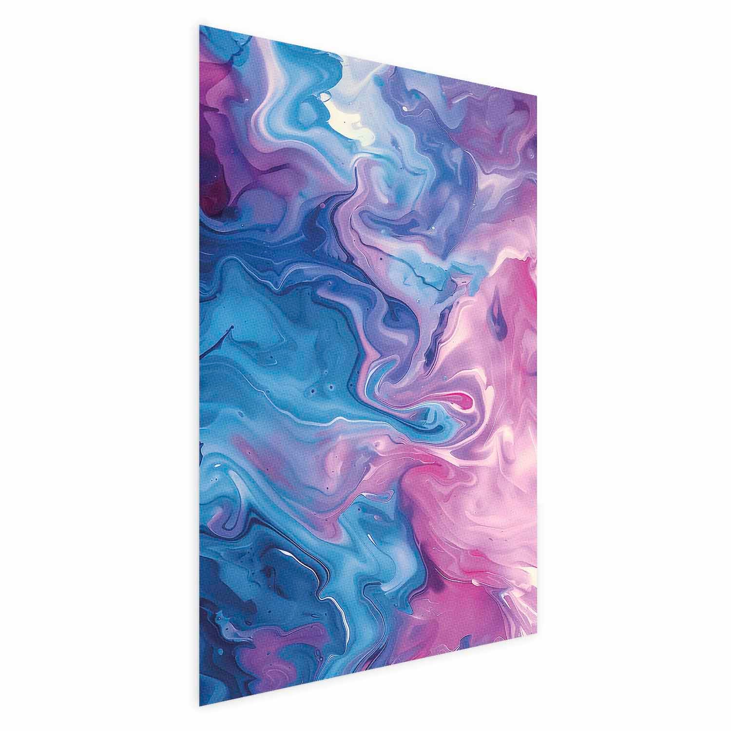 Abstract Blue Purple Wave Poster