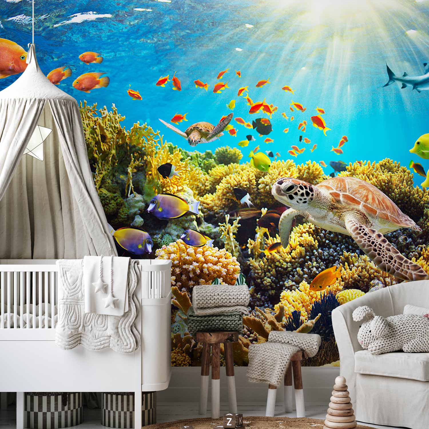 Underwater Sea Life Wall Mural