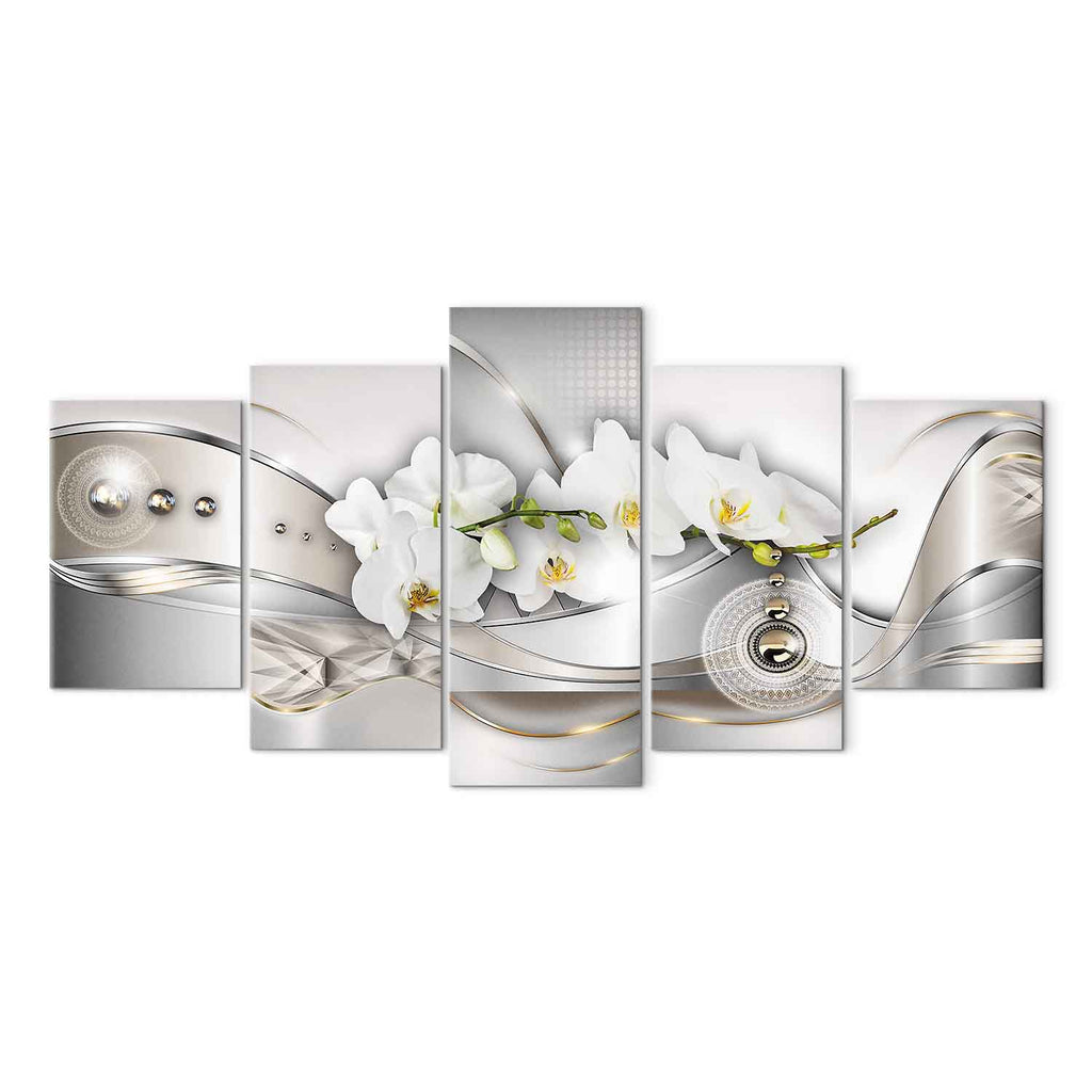 Abstract Orchid Geometric Canvas Print