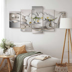 Abstract Orchid Geometric Canvas Print