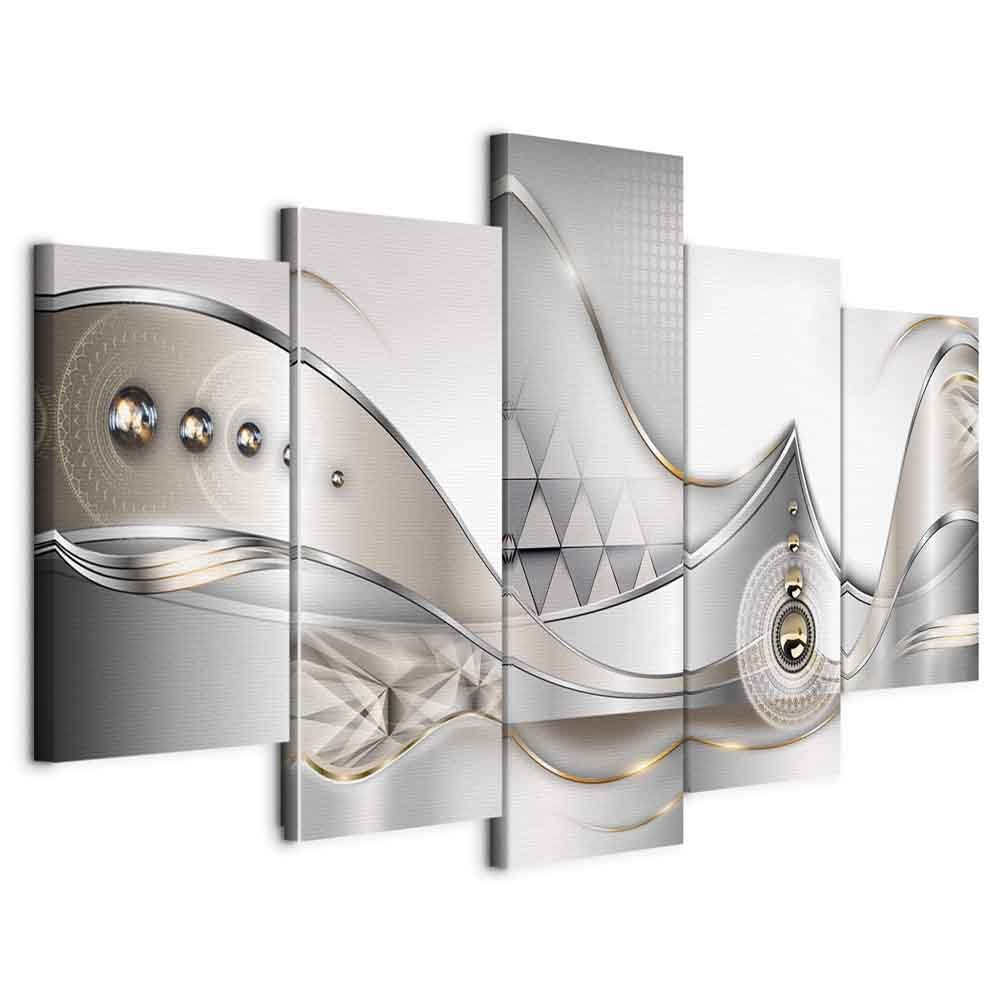 Crystalline Geometric Abstract Modern Canvas Print