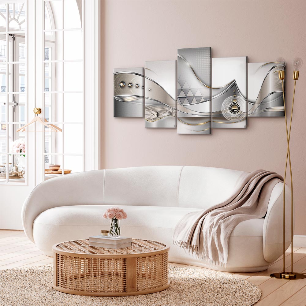 Crystalline Geometric Abstract Modern Canvas Print