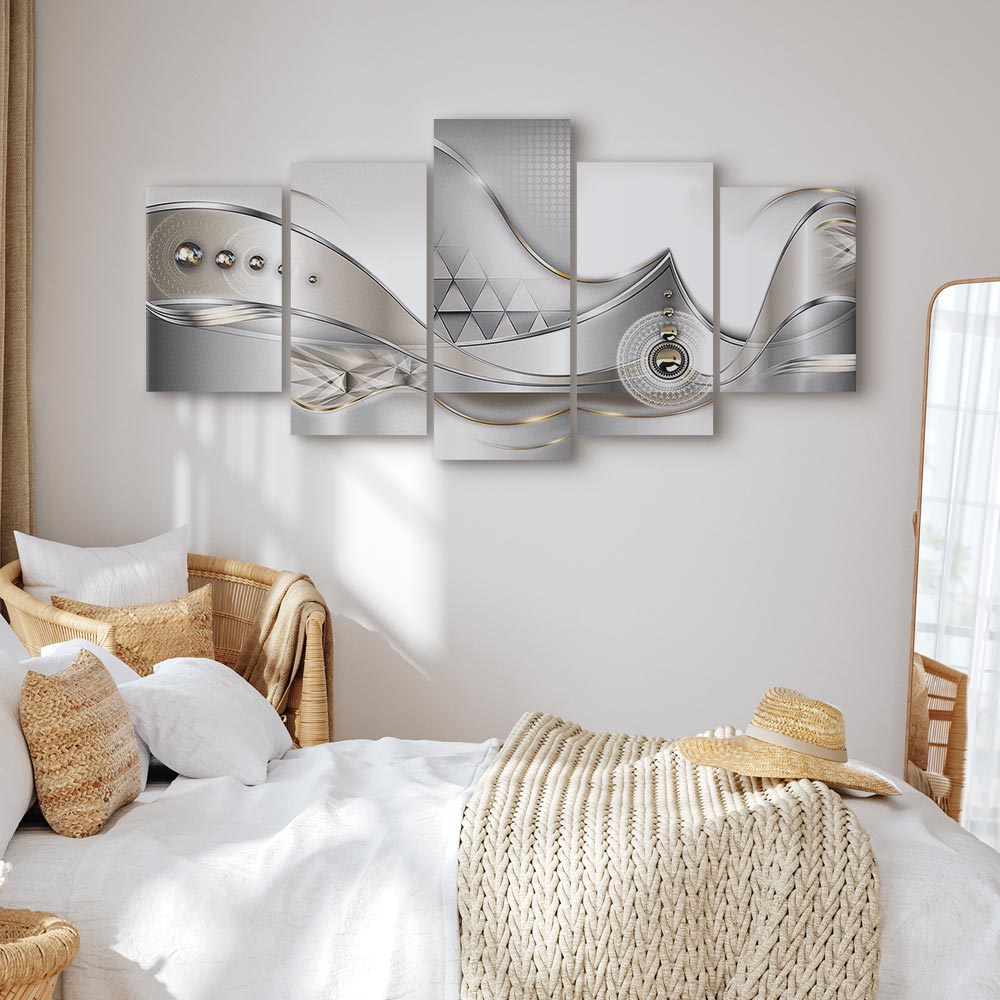 Crystalline Geometric Abstract Modern Canvas Print