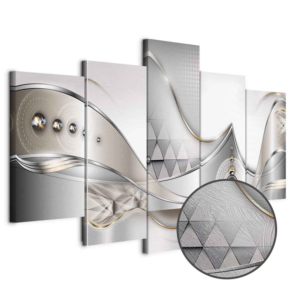 Crystalline Geometric Abstract Modern Canvas Print