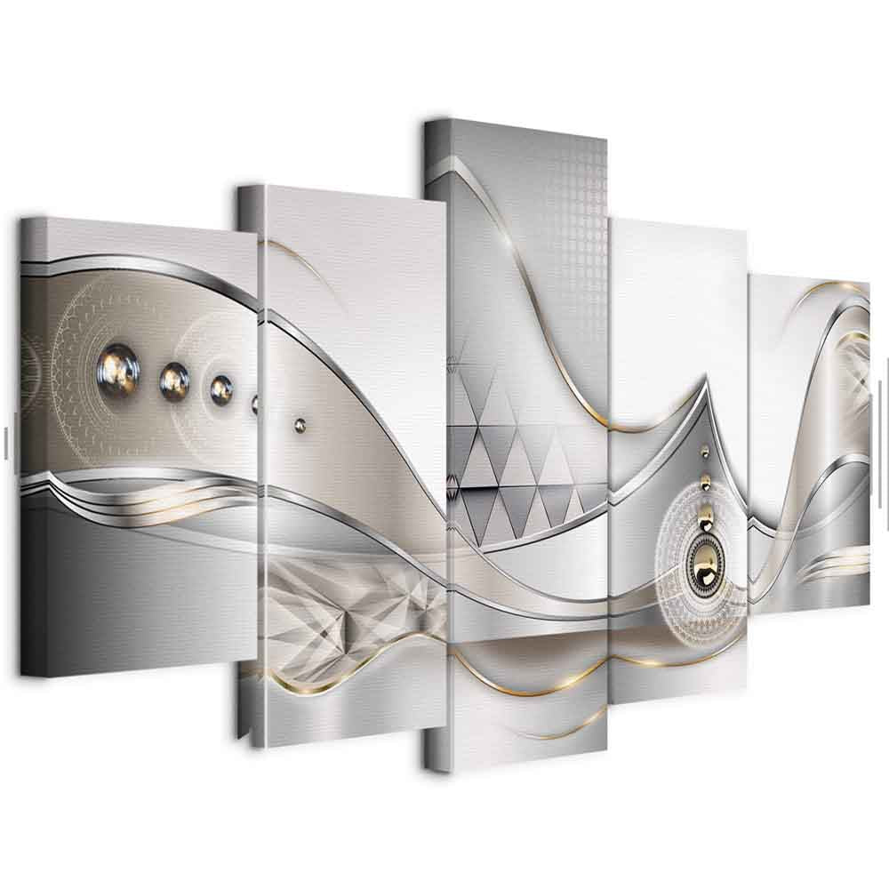 Crystalline Geometric Abstract Modern Canvas Print