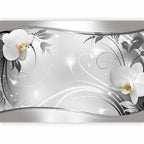 Silver Abstract Wall Mural