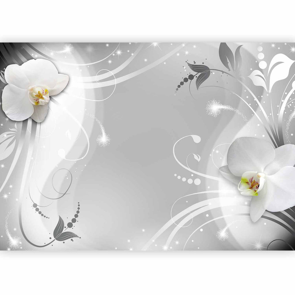 Charming Orchid Floral Wall Mural