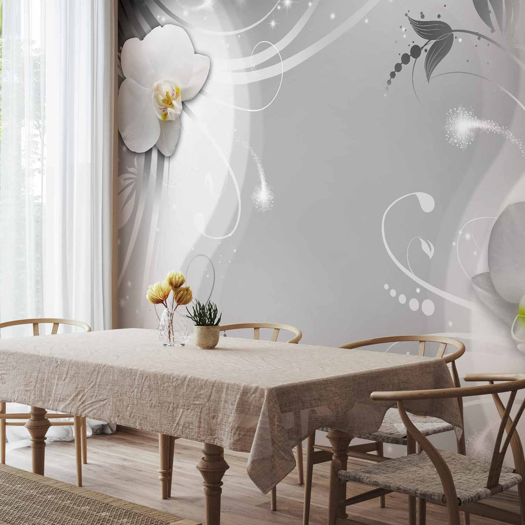 Charming Orchid Floral Wall Mural