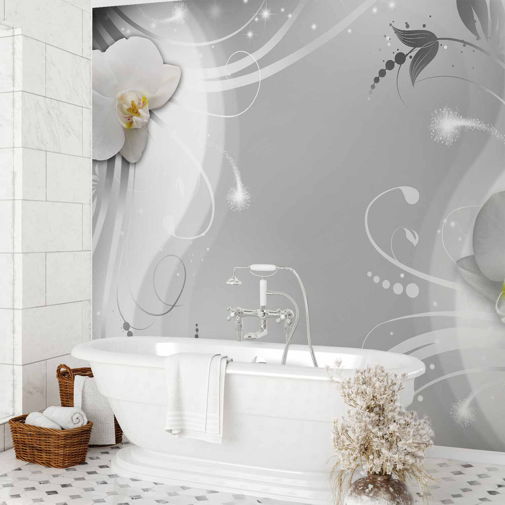 Charming Orchid Floral Wall Mural