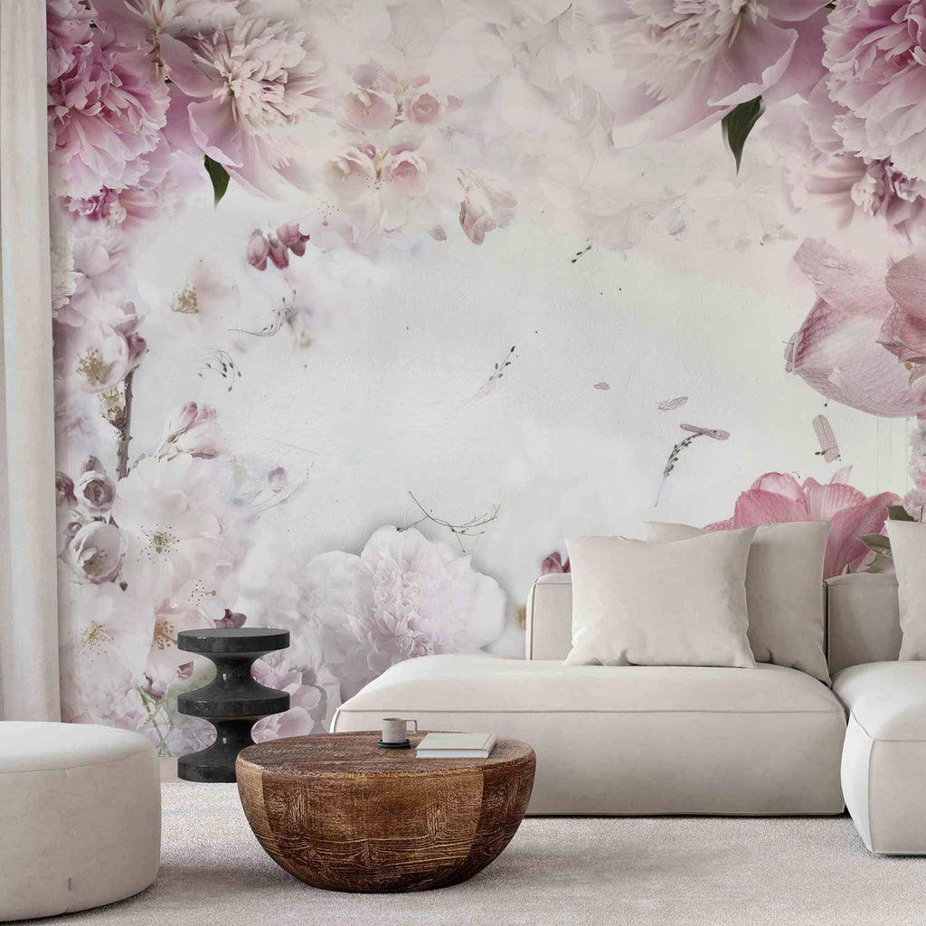 Dancing Peonies Floral Wall Mural