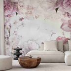 Dancing Peonies Floral Wall Mural